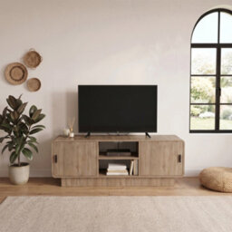 Decortie Rovel 4 Piece Living Room Furniture Set, Natural Oak (Tv Unit, Sideboard, Coffee Table & Side Table) - thumbnail 6