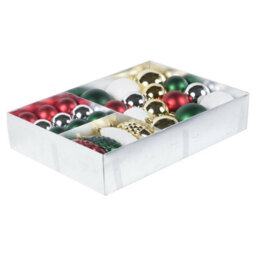 Urbn-Living Urbnliving 31 Pc Christmas Tree Decoration Baubles Set Multi Colour Shatterproof Ornament Xmas Festive - thumbnail 2