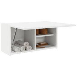 Walplus Bathroom Wall Cabinet White 60X25X30 Cm Engineered Wood - thumbnail 4