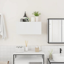 Walplus Bathroom Wall Cabinet White 60X25X30 Cm Engineered Wood - thumbnail 3