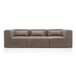 Abakus Direct Doris Modular 4 Seater Sofa In Brown Chenille