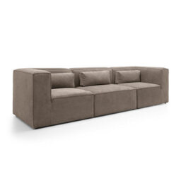 Abakus Direct Doris Modular 4 Seater Sofa In Brown Chenille - thumbnail 2