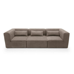 Abakus Direct Doris Modular 4 Seater Sofa In Brown Chenille - thumbnail 3