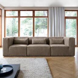 Abakus Direct Doris Modular 4 Seater Sofa In Brown Chenille - thumbnail 7