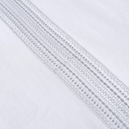 Appletree Embroidered Band 100% Cotton Embroidered Duvet Cover Set - thumbnail 5