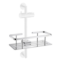 Smedbo Shower Basket Soap Caddy Storage Shelf For Shower Riser Rail - thumbnail 2