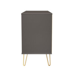 Honshu 6 Drawer Midi Chest Of Drawers In Graphite (Ready Assembled) - thumbnail 3