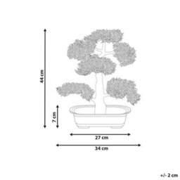 Beliani Artificial Plant Pine 44 Cm Green - thumbnail 3