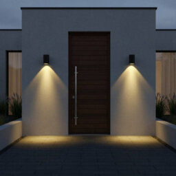Ultra Beam Lighting Ultrabeam Black 12 Watt Outdoor Wall Downlight - Ip65 Rated - 3000K Warm White - 160mm Tall - thumbnail 3