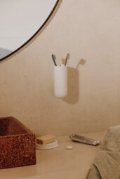Cosmic Wall Mounted Toothbrush Holder, Bathroom Tumbler, Green, Award-Winning Design, Geyser Collection - thumbnail 4