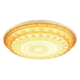 Luminosa Lighting Luminosa Lazaro Integrated Led Semi Flush Ceiling Light Amber Led 2700-6000K - thumbnail 4