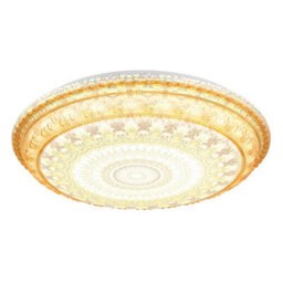 Luminosa Lighting Luminosa Lazaro Integrated Led Semi Flush Ceiling Light Amber Led 2700-6000K - thumbnail 1