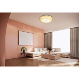 Luminosa Lighting Luminosa Lazaro Integrated Led Semi Flush Ceiling Light Amber Led 2700-6000K - thumbnail 8