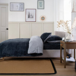The Lyndon Company Teddington Furry Fleece Duvet Cover Set - thumbnail 3