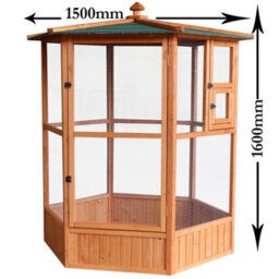 Actiaspet Large Wooden Aviary Bird House - thumbnail 3