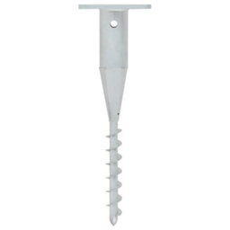 Walplus Steel In-Ground Parasol Base With Rod 16X16X52 Cm - Ground Anchor For Cantilever Umbrellas - thumbnail 2