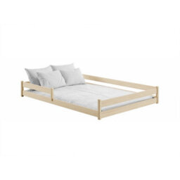 Arte Pine Fini Eu Double Bed W147Cm X H29Cm X D208Cm - Montessori-Centric Natural Authenticity