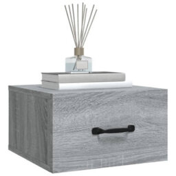Berkfield Wall-Mounted Bedside Cabinets 2 Pcs Grey Sonoma 35X35X20 Cm - thumbnail 4