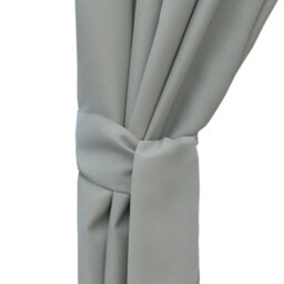 Toolty Outdoor Curtain Waterproof 155X200Cm Gray With Tab-Top Mount For Garden, Balcony, Patio - thumbnail 4