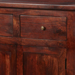 Wyld Haus Oxford Mahogany Mango Wood Storage Cabinet 2 Drawers 2 Doors - 90Cm W X 45Cm D X 90Cm H - thumbnail 5