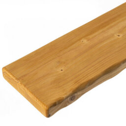 Toolty Rustic Handmade Wall Shelf, Wall Mounted, 100Cm X 22.5Cm Up Design, Old Oak, Handcrafted Vintage Style - thumbnail 3