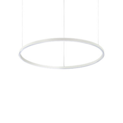 Ideal Lux Oracle Slim 70Cm Non Dim 2700K Round Integrated Led Pendant Ceiling Light White