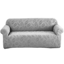 Premium Jacquard Stretch Sofa Cover In Blue For 4-Seater Sofas
