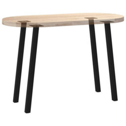 Berkfield Console Table Legs 4 Pcs Black 72 Cm Steel - thumbnail 8