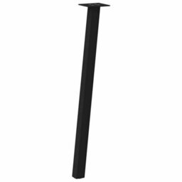 Berkfield Console Table Legs 4 Pcs Black 72 Cm Steel - thumbnail 4