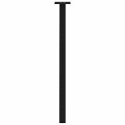 Berkfield Console Table Legs 4 Pcs Black 72 Cm Steel - thumbnail 6