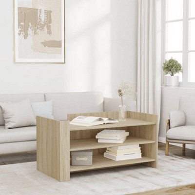 Berkfield Coffee Table Sonoma Oak 100X50X50 Cm Engineered Wood - image 1