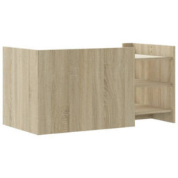 Berkfield Coffee Table Sonoma Oak 100X50X50 Cm Engineered Wood - thumbnail 6