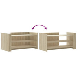 Berkfield Coffee Table Sonoma Oak 100X50X50 Cm Engineered Wood - thumbnail 7
