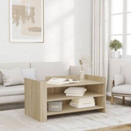 Berkfield Coffee Table Sonoma Oak 100X50X50 Cm Engineered Wood - thumbnail 1