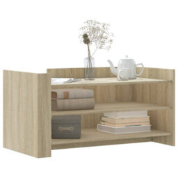 Berkfield Coffee Table Sonoma Oak 100X50X50 Cm Engineered Wood - thumbnail 3