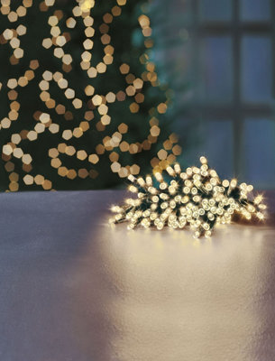 Premier Decorations Limited 500 Led Treebrights Warm White Multi-Action 12.5M Lit Length Green Cable - image 1
