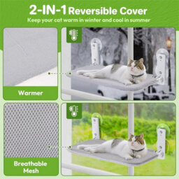 Foldable Plush Cat Window Hammock Soft Hanging Bed Cat Bed - thumbnail 6