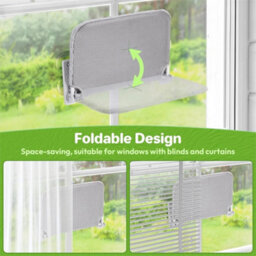 Foldable Plush Cat Window Hammock Soft Hanging Bed Cat Bed - thumbnail 5