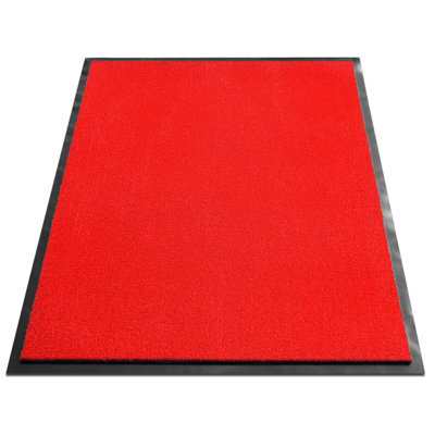 Floordirekt Monochrome High Twist Nylon Dirt Trapper Entrance Mat Non Slip Back Absorbent Home Business Entrance Silver Grey 200 X 200 Cm - image 1