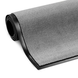 Floordirekt Monochrome High Twist Nylon Dirt Trapper Entrance Mat Non Slip Back Absorbent Home Business Entrance Silver Grey 200 X 200 Cm - thumbnail 4