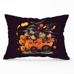 Warren Reed Designer A Magical Pumpkin Carriage Cushions 33Cm X 48Cm - thumbnail 1