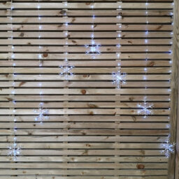Samuel Alexander 1.2M Battery Operated Snowflake Christmas Curtain Lights With 147 White Leds - thumbnail 5
