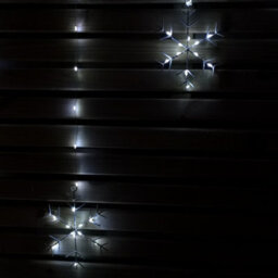 Samuel Alexander 1.2M Battery Operated Snowflake Christmas Curtain Lights With 147 White Leds - thumbnail 3