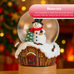 Marco Paul Christmas Led Snowman Snow Globe With Colour Changing Led's - thumbnail 8