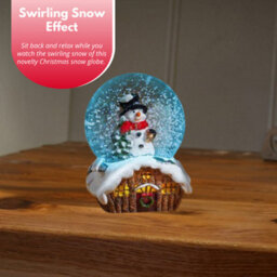 Marco Paul Christmas Led Snowman Snow Globe With Colour Changing Led's - thumbnail 9