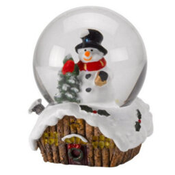 Marco Paul Christmas Led Snowman Snow Globe With Colour Changing Led's - thumbnail 3