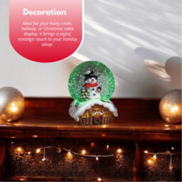 Marco Paul Christmas Led Snowman Snow Globe With Colour Changing Led's - thumbnail 7