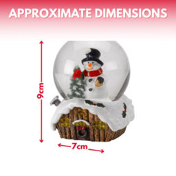 Marco Paul Christmas Led Snowman Snow Globe With Colour Changing Led's - thumbnail 2