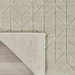 Sage Geometric Modern Wool Rug For Living Room Bedroom & Dining Room-259Cm X 351Cm - thumbnail 7