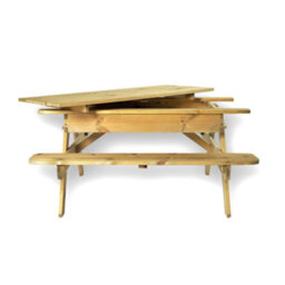 Leisurebench Children's Sandpit Picnic Table - Kids Garden Play Table With Storage - thumbnail 2